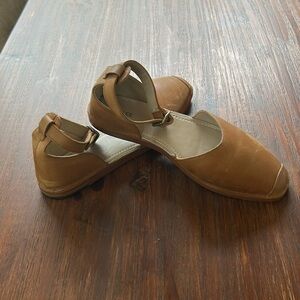 Roolee ankle strap flats